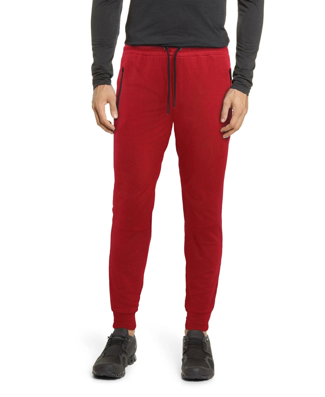 X-Ray Men's Fleece Jogger Pants Red Size X-Large
