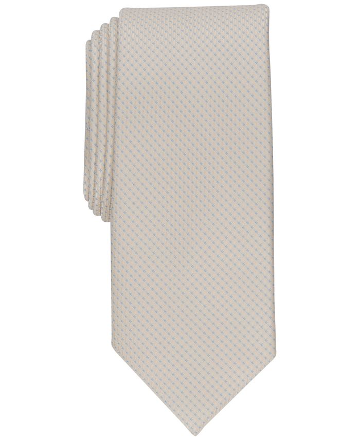 Alfani Men's Slim Neat Tie Yellow  Size Regular