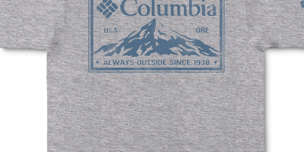 Columbia Men's Jaylen Short Sleeve Crewneck Graphic T Shirt Gray Size XX-Large