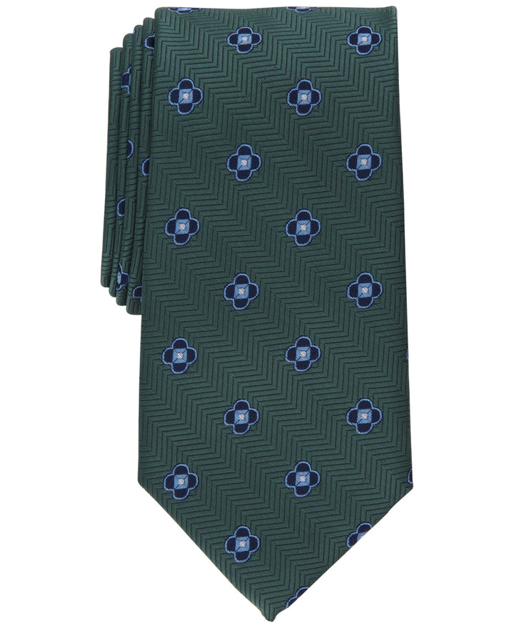 Club Room Men's Berdie Neat Tie Green Size Regular