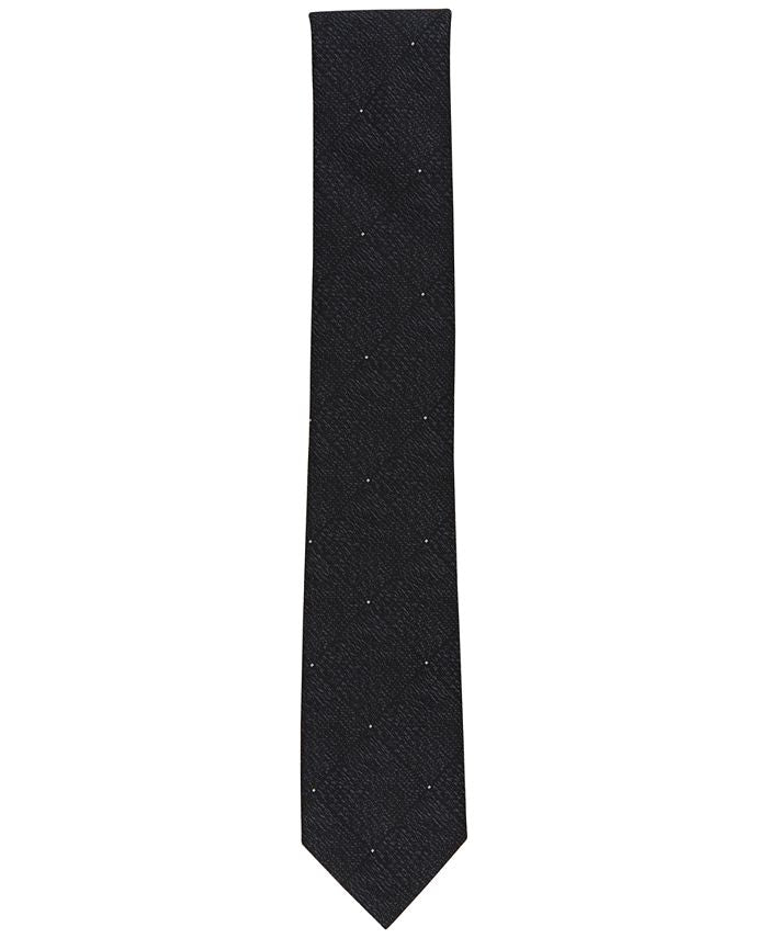 Alfani Men's Passaic Grid Tie Black  Size Regular