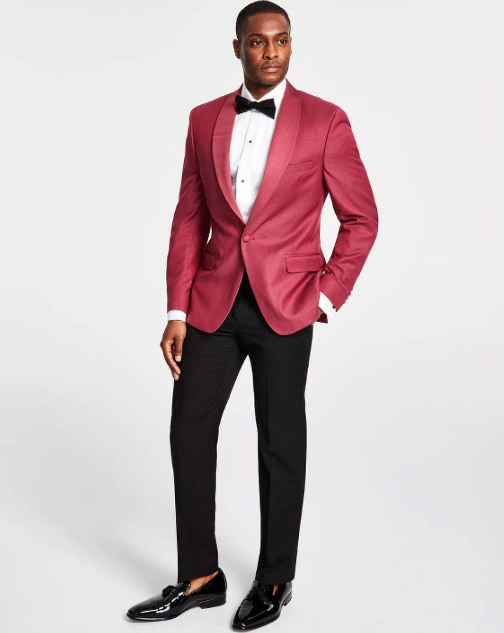 Alfani Men's Slim Fit Tuxedo Jacket  Red Size 40