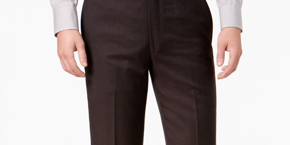 Calvin Klein Men's Slim Fit Dress Pants Brown Size 36X32