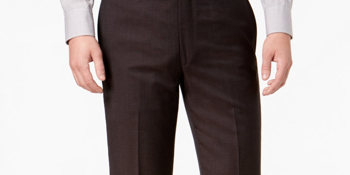 Calvin Klein Men's Slim Fit Dress Pants Brown Size 36X32