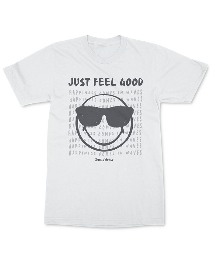 Freeze 24-7 Men's SmileyWorld Just Feel Good T-Shirt White Size Large