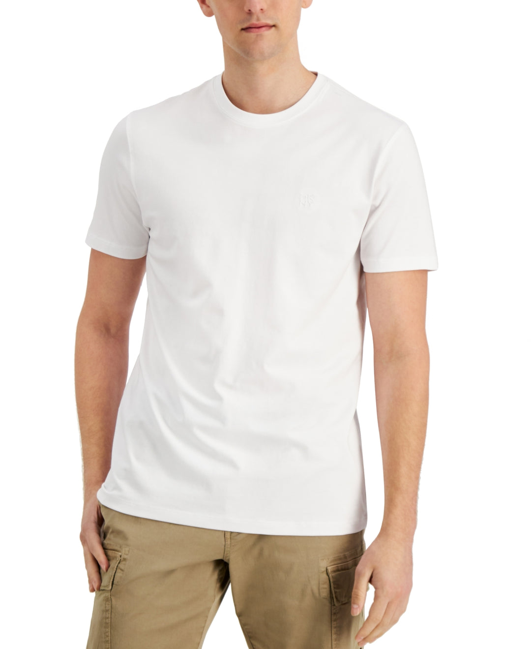 DKNY Men's Premium Solid T-Shirt White Size XX-Large