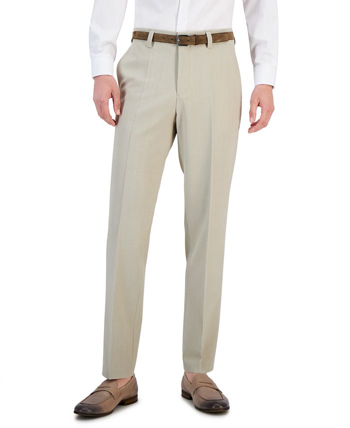 Hugo Boss Men's Modern Fit Superflex Suit Pants Beige Size 40