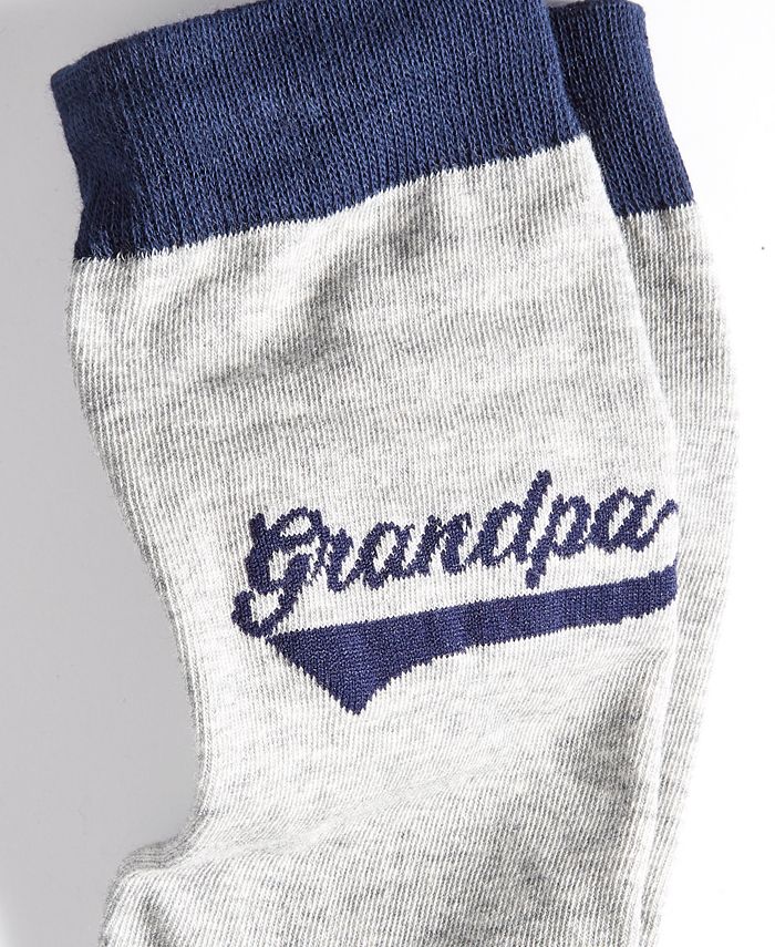 Club Room Men's Grandpa Crew Socks Gray Size 10-13