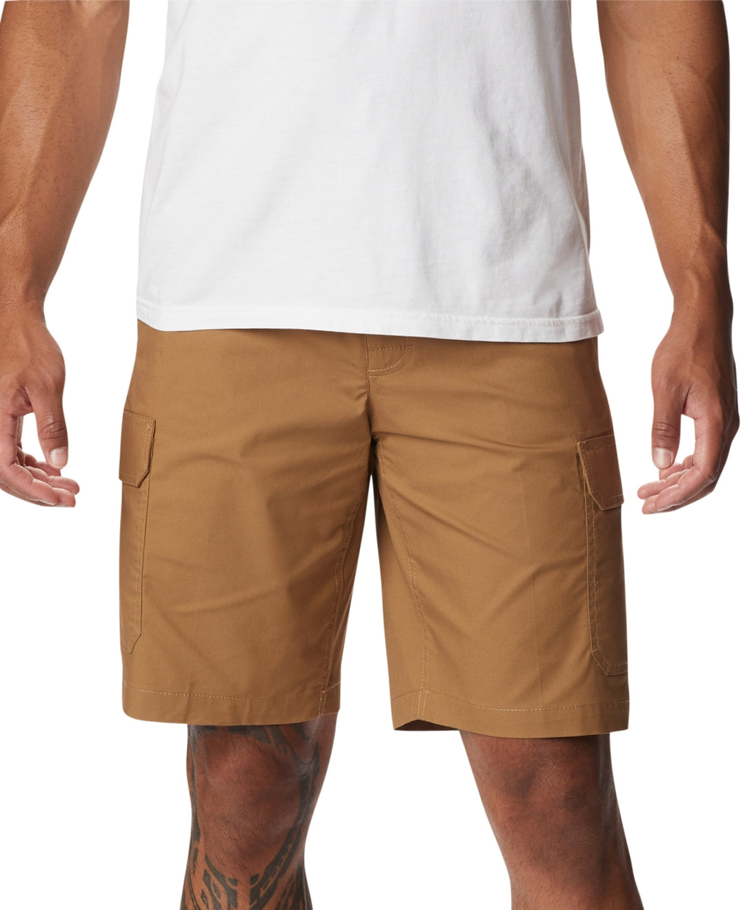 Columbia Men's Rapid Rivers Comfort Stretch Cargo Shorts Brown Size 42