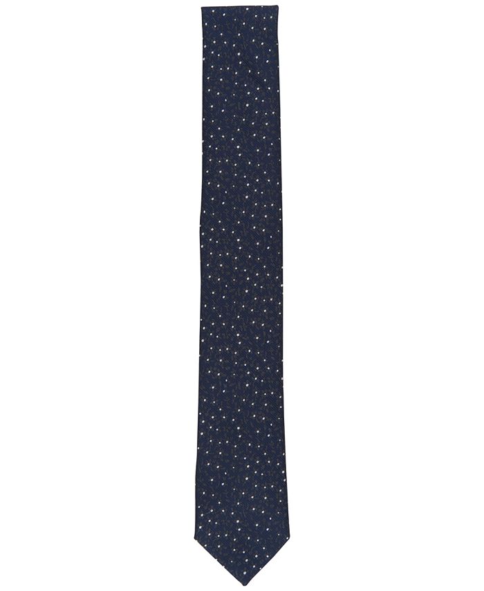 Bar III Men's Attison Skinny Floral Neat Tie Black Size Regular