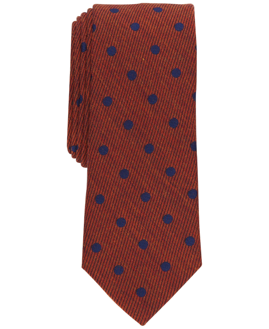 Bar III Men's Blyth Dot Print Tie Brown Size Regular