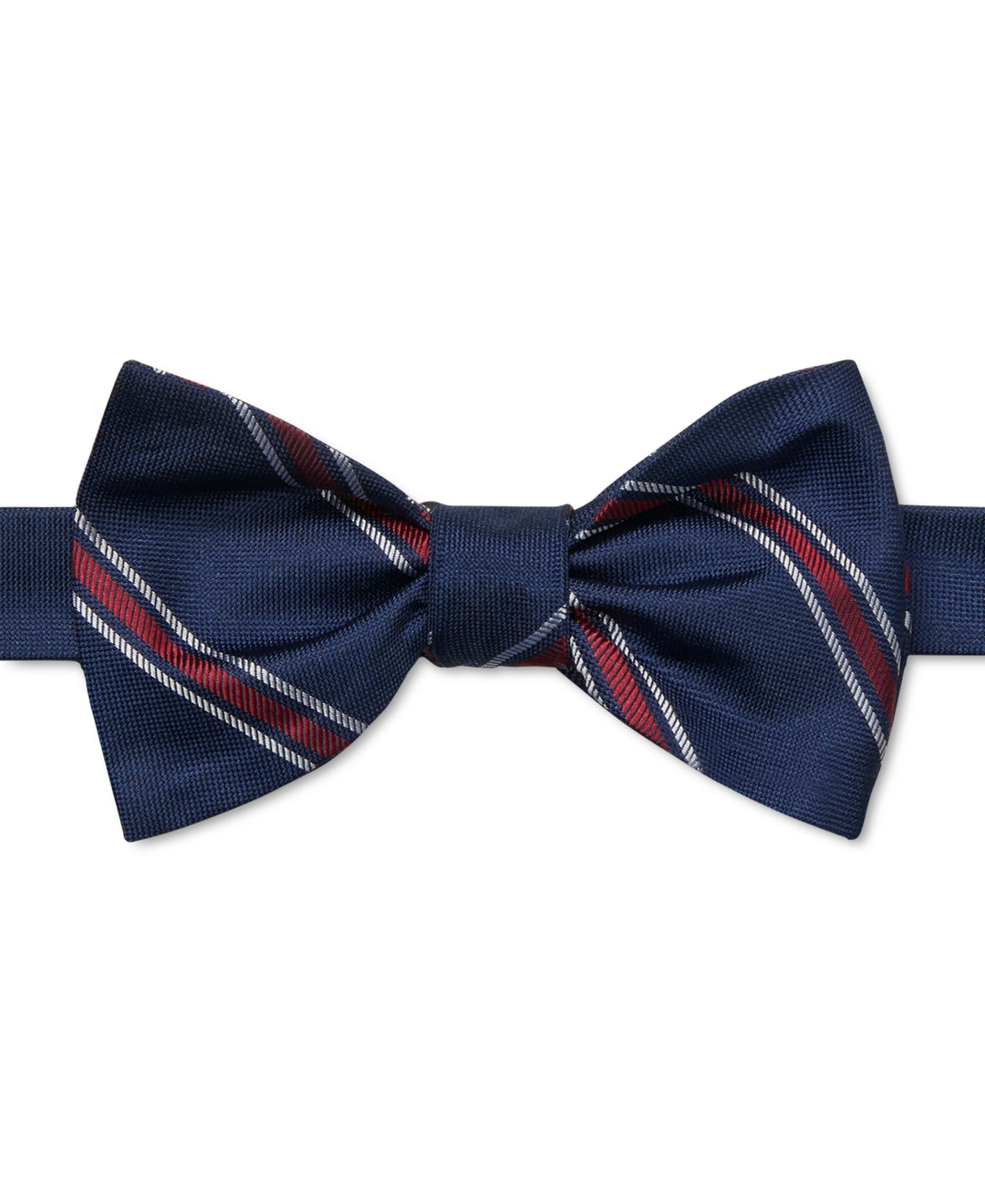 Tommy Hilfiger Men's Rumi Stripe Self-Tie Bow Blue Size Regular