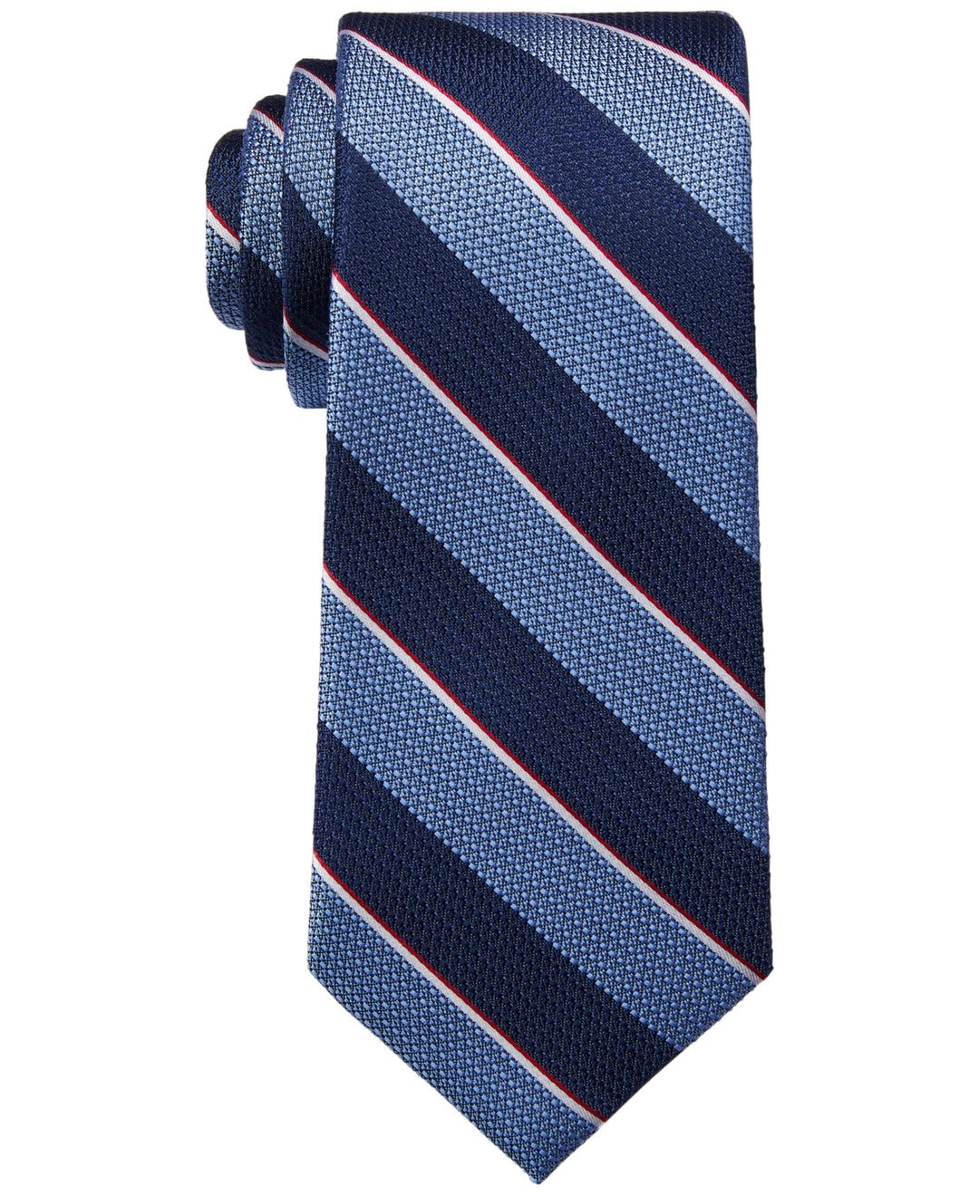 Tommy Hilfiger Men's Davis Stripe Tie Blue Size Regular