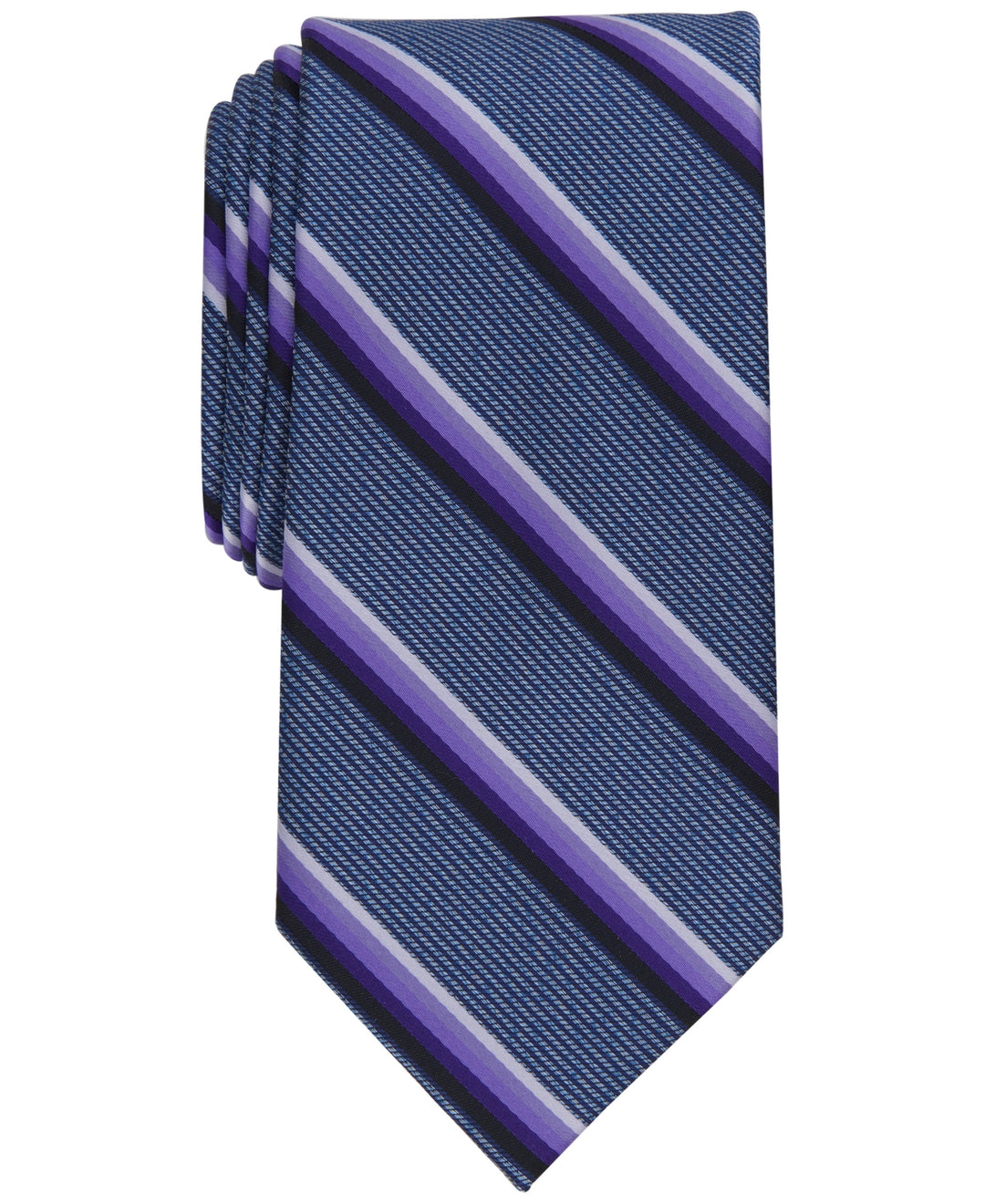 Perry Ellis Men's Abbott Stripe Tie Purple Size Regular