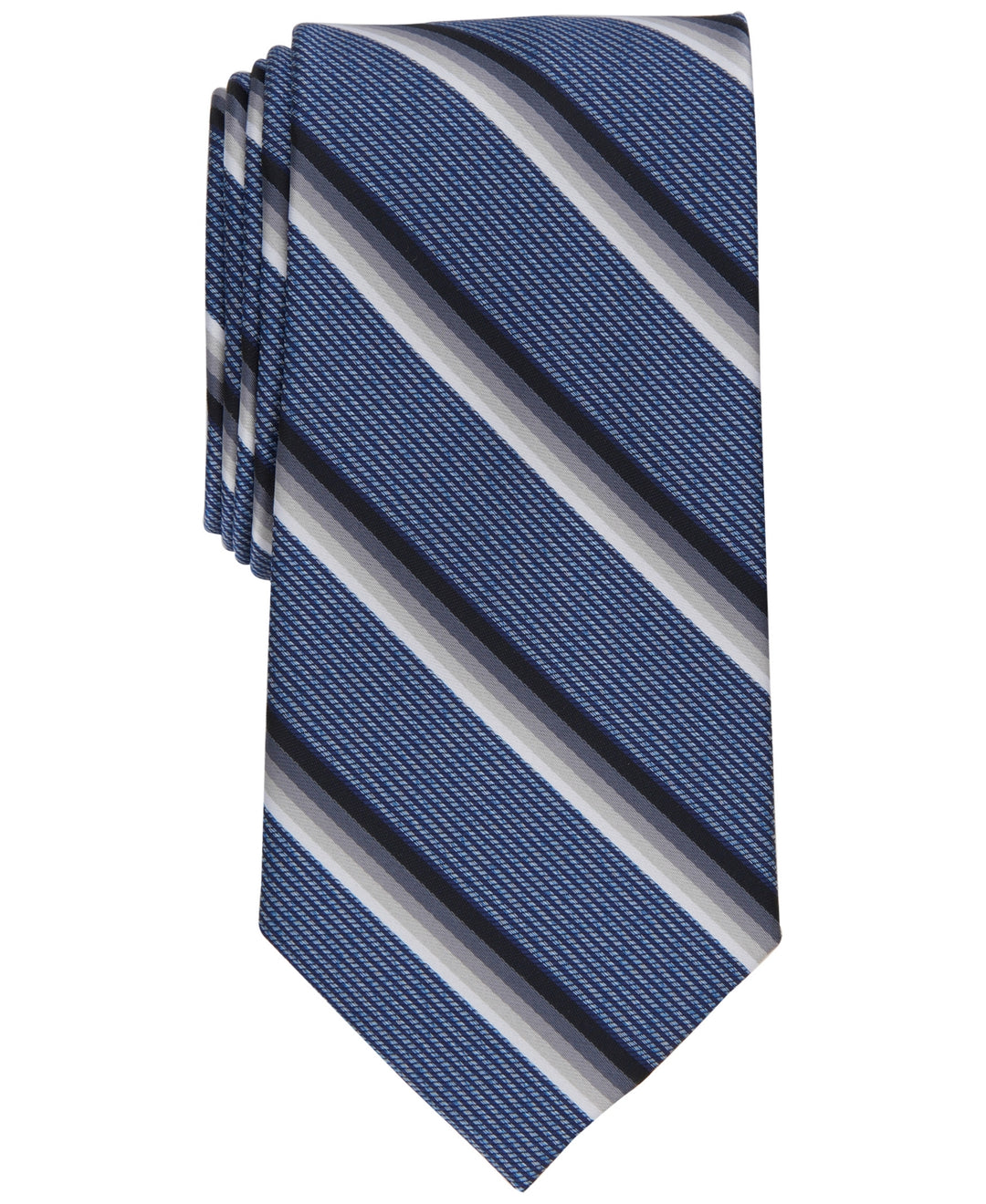 Perry Ellis Men's Abbott Stripe Tie Gray Regular
