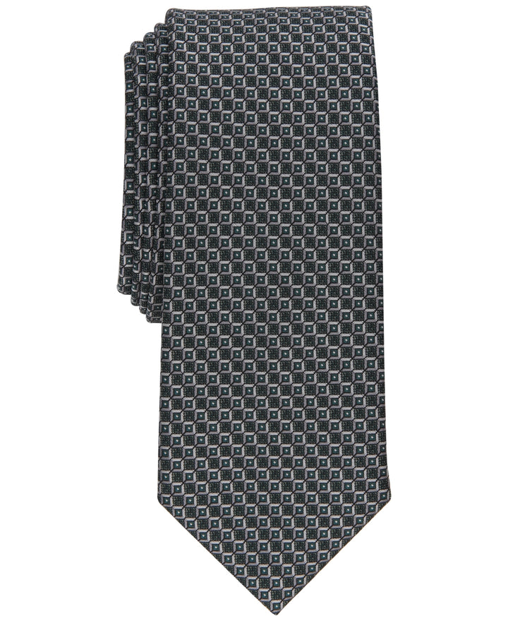 Alfani Men's Tindall Mini Medallion Tie Black  Size Regular