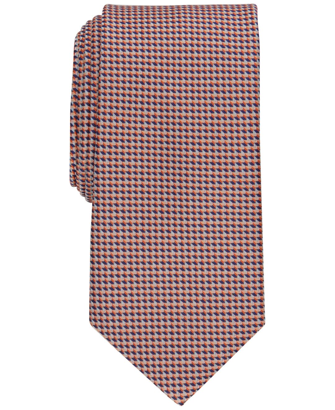 Perry Ellis Men's Gaines Mini Print Tie Orange Regular