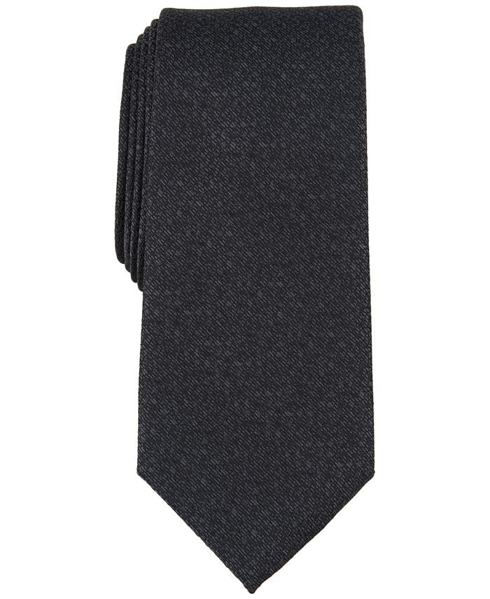 Alfani Men's Terry Mini Texture Tie Black  Size Regular