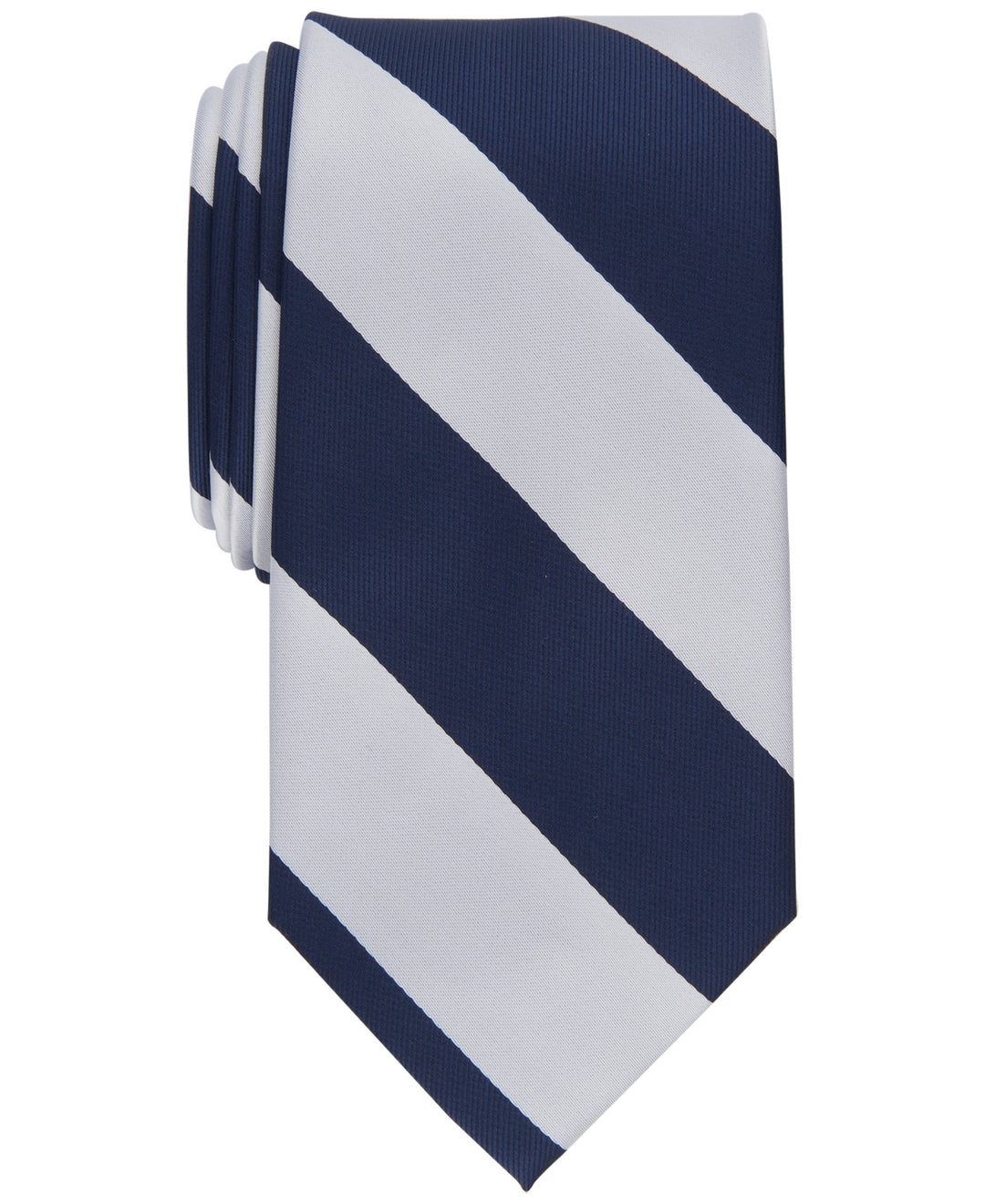 Club Room Men's Classic Stripe Tie Blue Size Regular