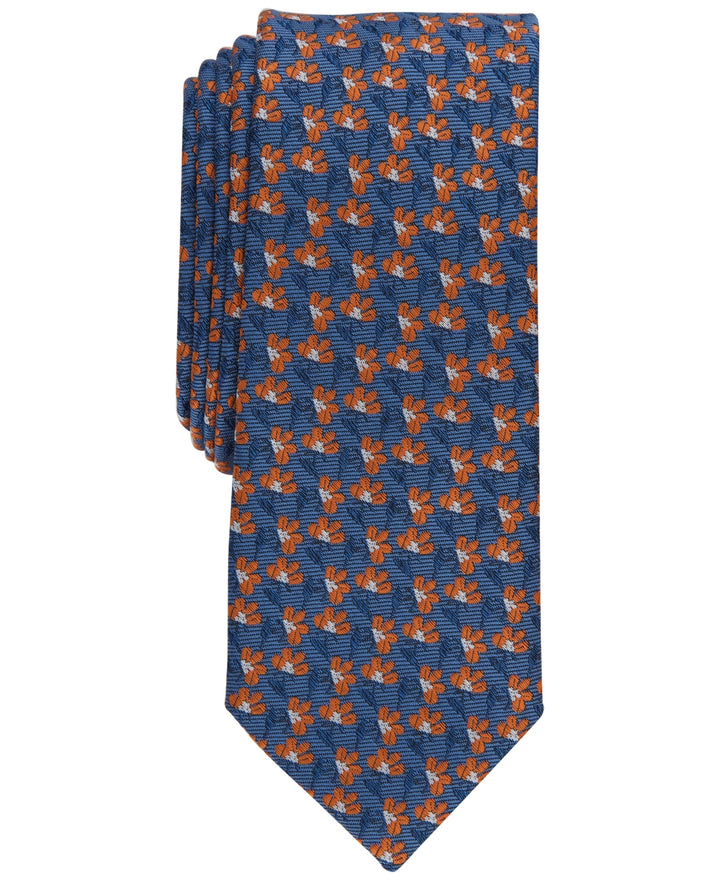 Bar III Men's Monaco Skinny Tie Blue Size Regular