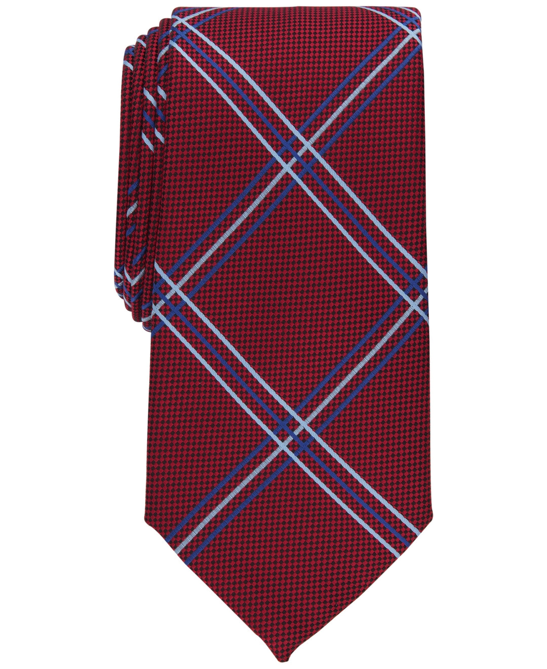 Club Room Men's Otero Grid Tie Red Regular