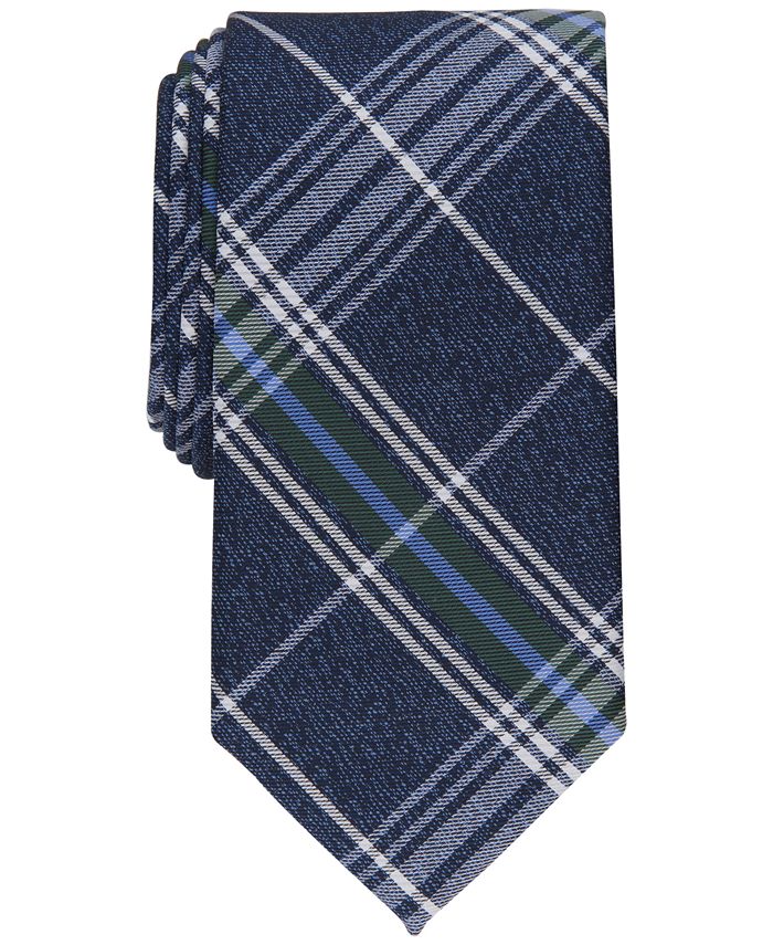 Club Room Men's Gaudier Plaid Tie Blue Size Regular