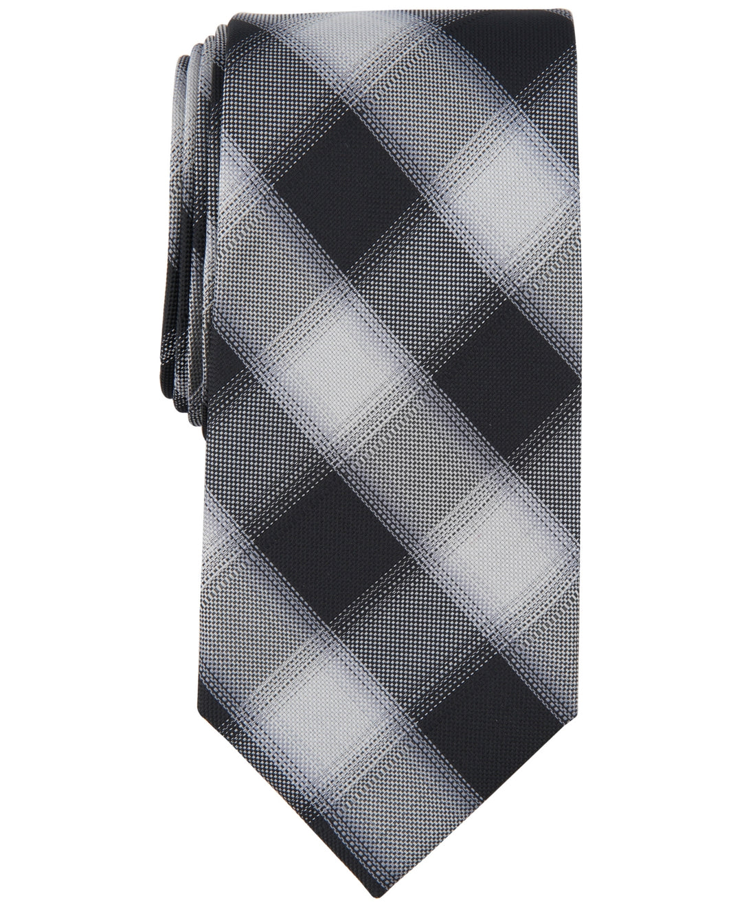 Michael Kors Men's Denton Check Tie Black Size Regular