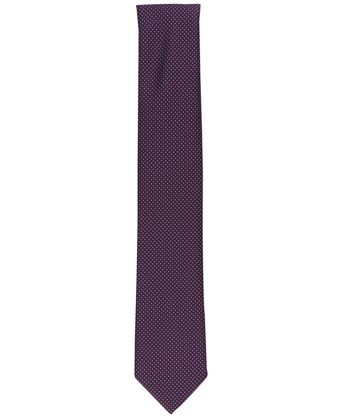 Alfani Men's Niles Micro Dot Tie Purple Size Regular
