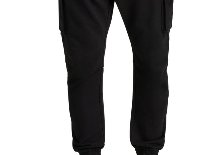 G-Star Raw Men's Relaxed-Fit Cargo Pocket Cuffed Sweatpants Black Size 2XL