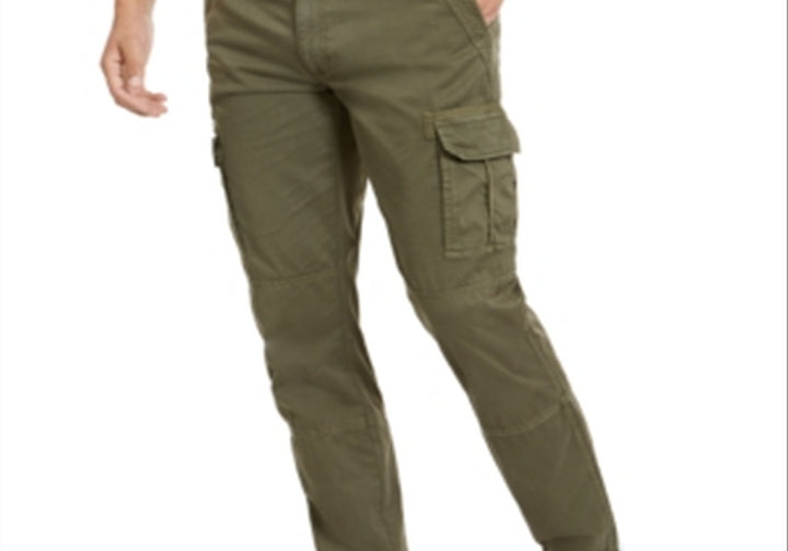 American Rag Men's Slim-Fit Cargo Pants Green Size 31x32