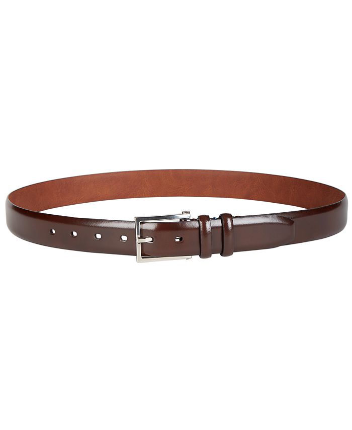 Ryan Seacrest Distinction Men's Double-Loop Belt Brown Size M