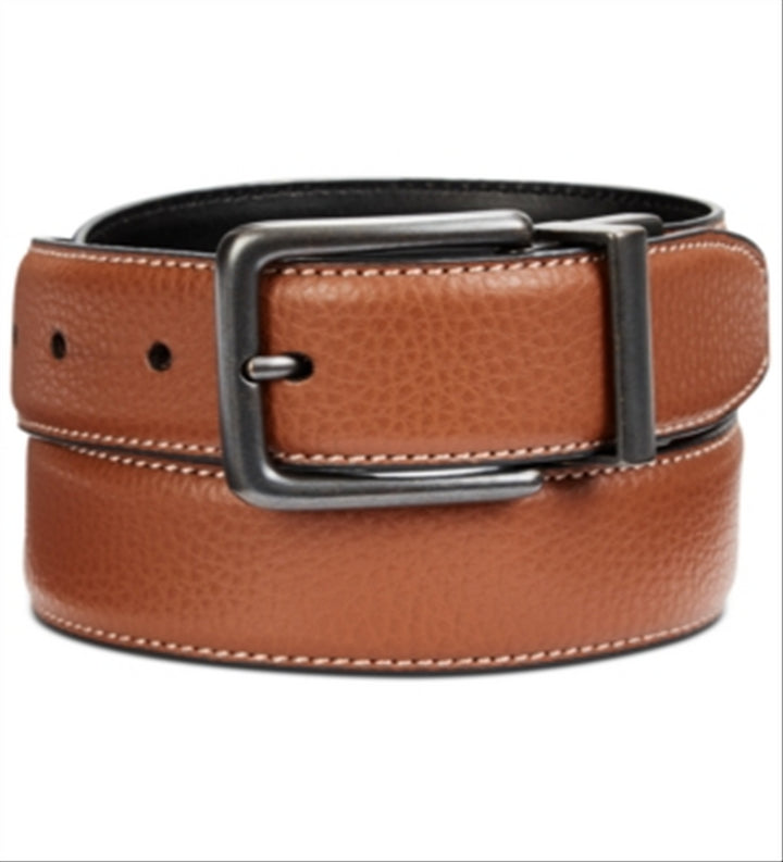 Perry Ellis Portfolio 35 Mm Casual Reversible Belt Brown Size 32 Reg