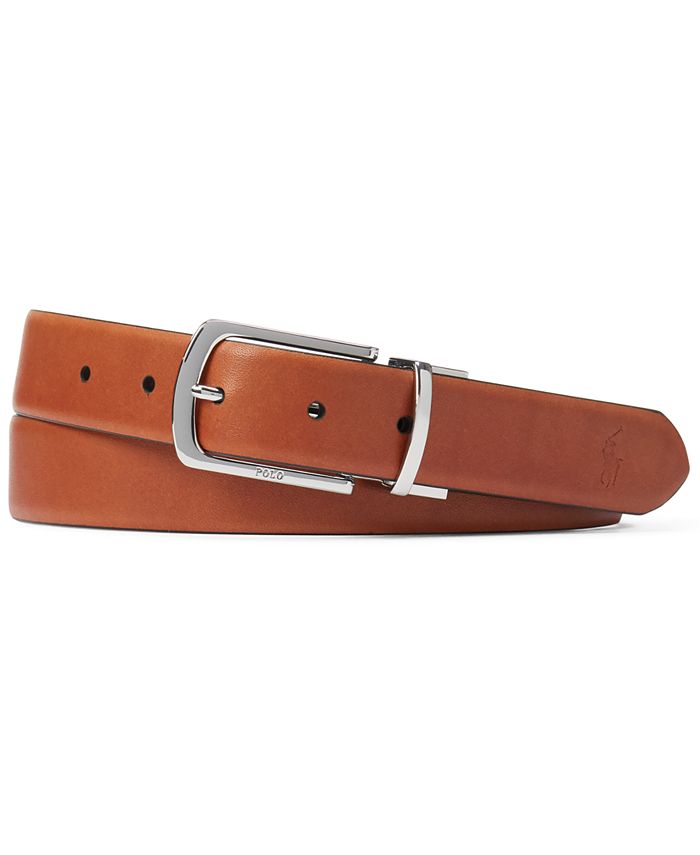 Polo Ralph Lauren Men's Reversible Leather Belt Brown Size 38 Reg