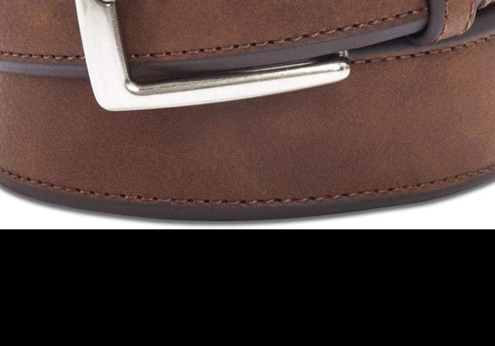 Club Room Men's Bevel-Edge Casual Belt Brown Size 36