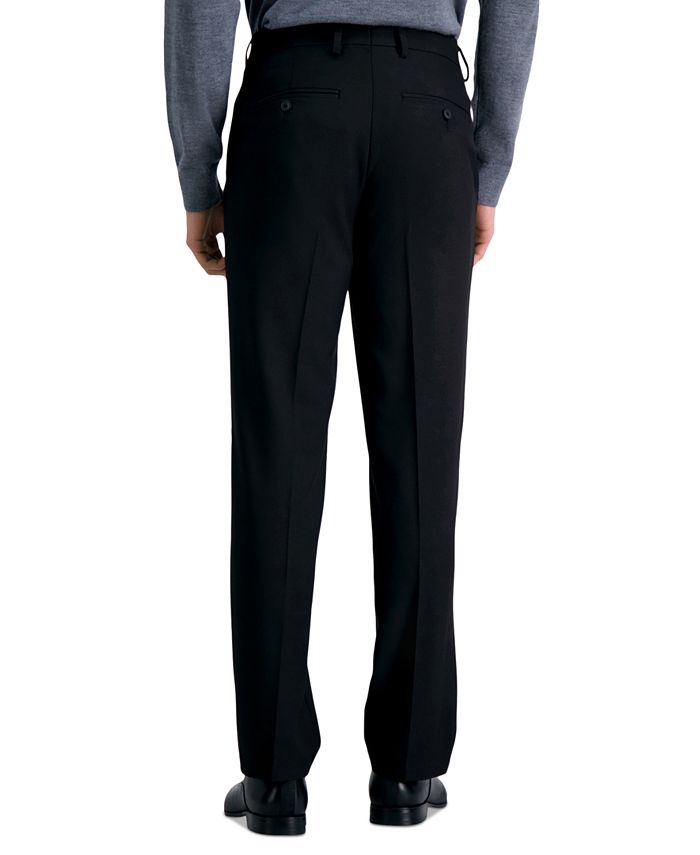 Haggar Men's Premium Straight Stretch Wrinkle-Free Dress Pants Black Size 36X34