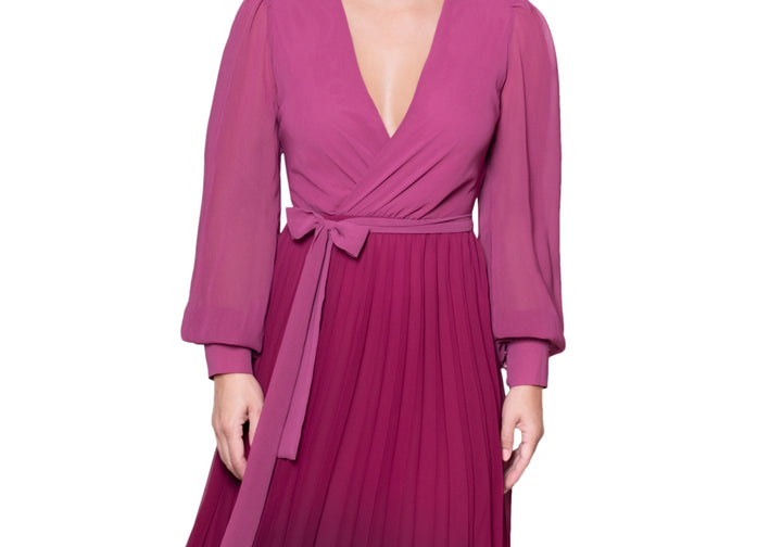 RACHEL Rachel Roy Women's Fahari Ombre Chiffon Dress Pink Size 6