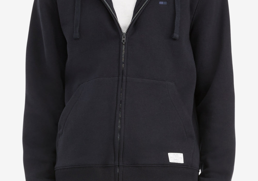 Tommy Hilfiger Men's New Essentials Full Zip Hoodie Blue Size XXL