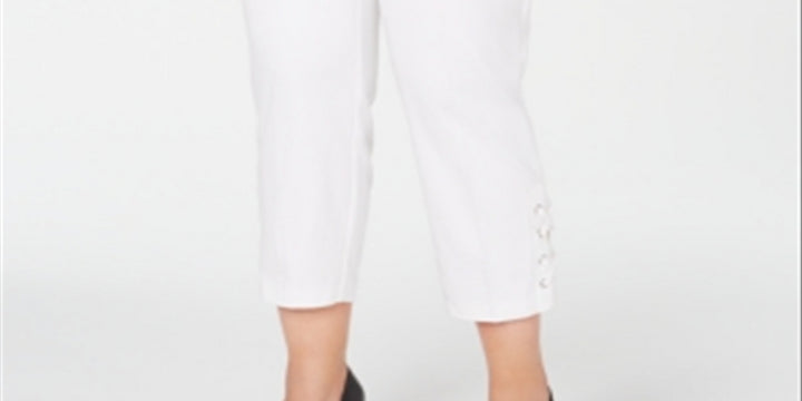 Alfani Women's Hollywood Waist Pants White Size 18W