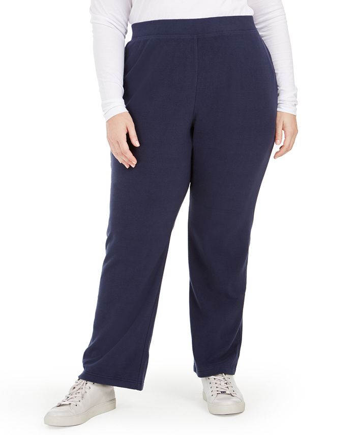 Karen Scott Women's Warm Up Pants Blue Size  0X