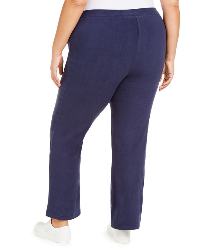 Karen Scott Women's Warm Up Pants Blue Size  0X