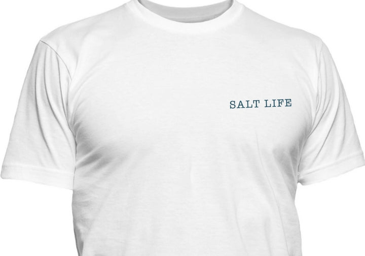 Salt Life Men's Stay Anchored Short Sleeve T-Shirt White Size Small