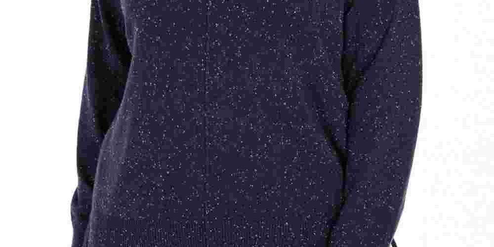 Karen Scott Women's Plus Mock Neck Sweater Blue Size 1X