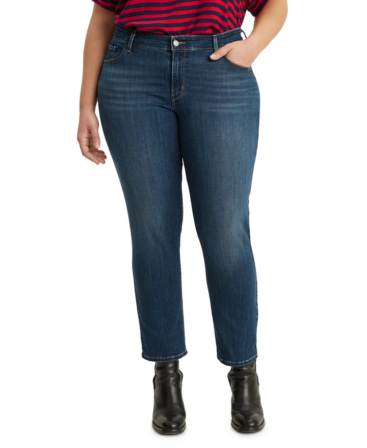 Levi's Women's Ripped Plus Size Skinny Ankle Jeans Blue Size 22W