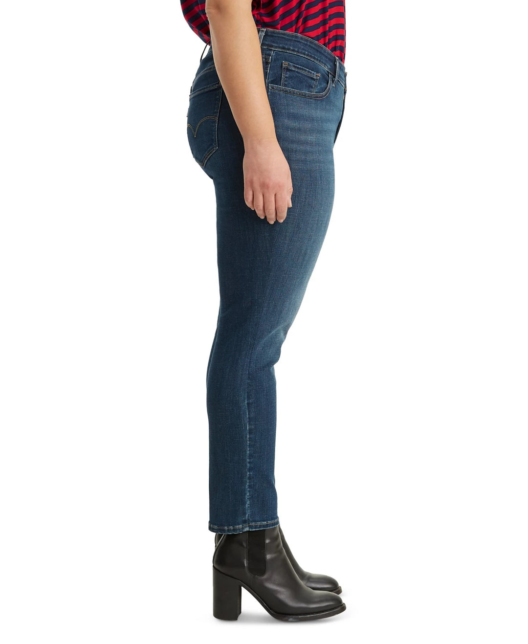 Levi's Women's Ripped Plus Size Skinny Ankle Jeans Blue Size 22W