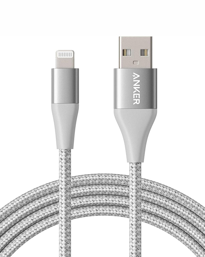 Anker - Powerline+ II USB-A to Lightning Cable 6-ft - Silver