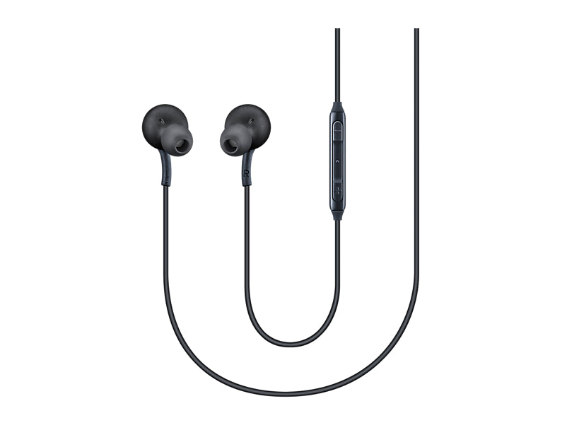 Samsung Earphones by AKG  For Galaxy S8 & S8 Plus W/Extra Ear Gels, Grey, Bulk