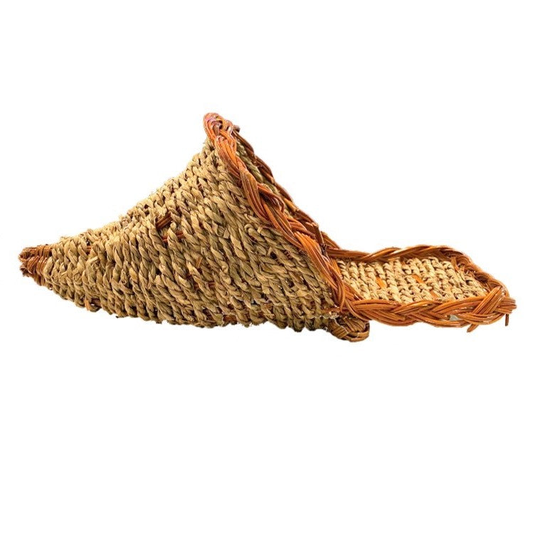 Homvare 13" Long Branch Standard Ratan Wicker Cornucopia Artificial Ornament for Thanksgiving and Fall Decorations