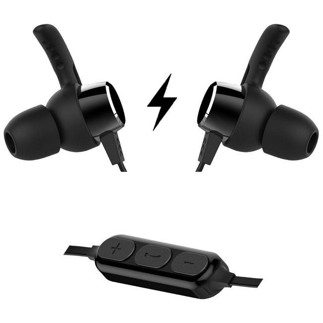 BEM Wireless - BEM EB200 Lightweight Wireless Earbuds with Magnet in Black