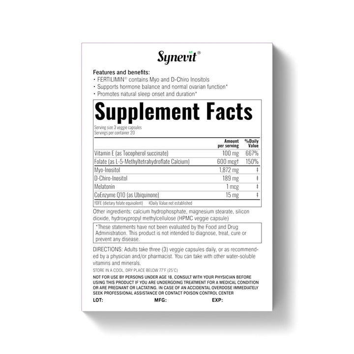 Synevit Fertilimin Fertility Support – 60 Tablets