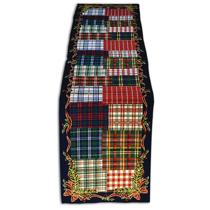 Homvare Christmas Table Full Length Runner for Holiday Dinner, Parties, Home Décor Woven Tapestry 13”x72”